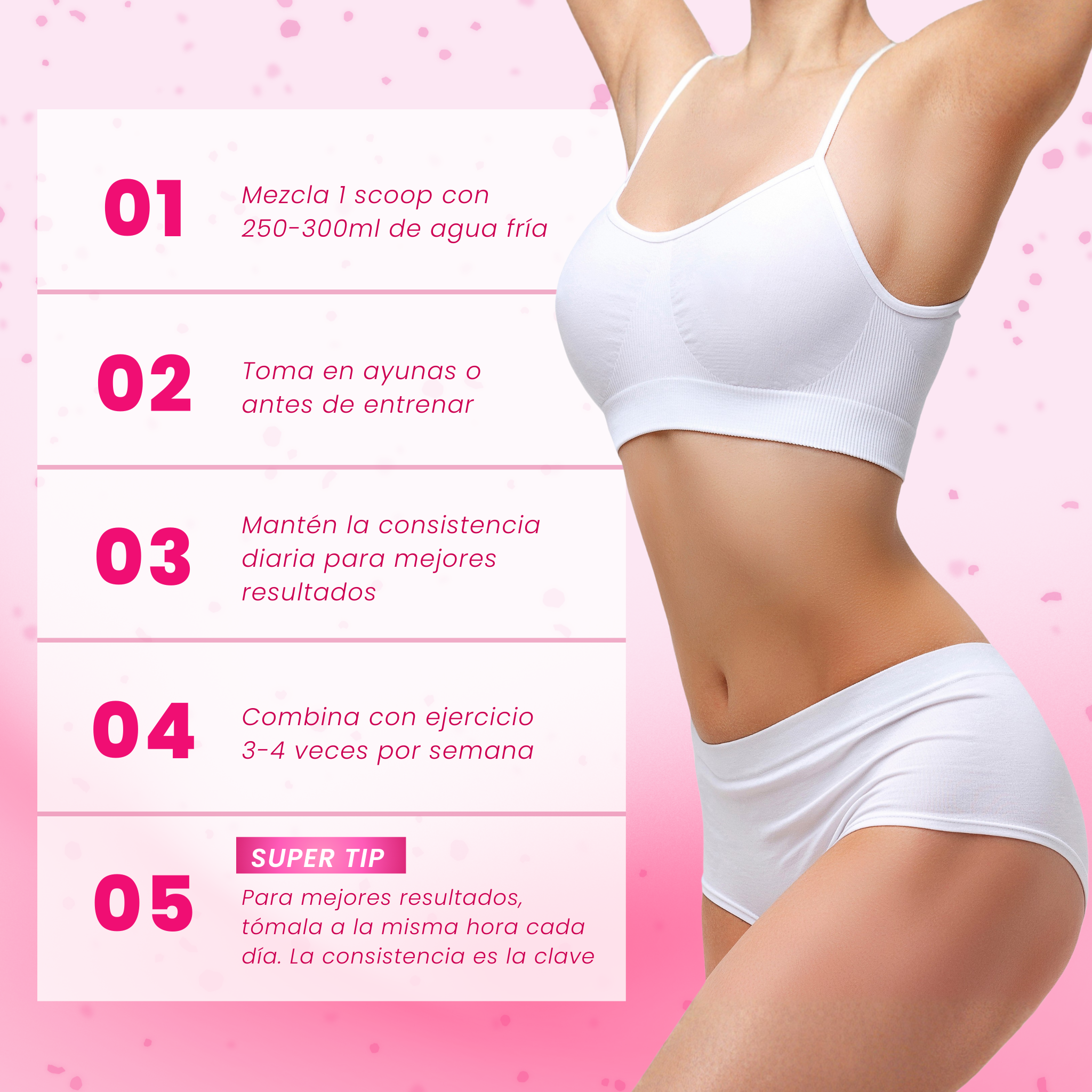 Curvella Glow ✨ Creatina 5-en-1 para mujeres