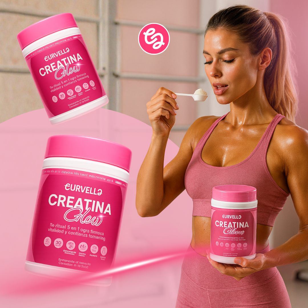 Curvella Glow ✨ Creatina 5-en-1 para mujeres